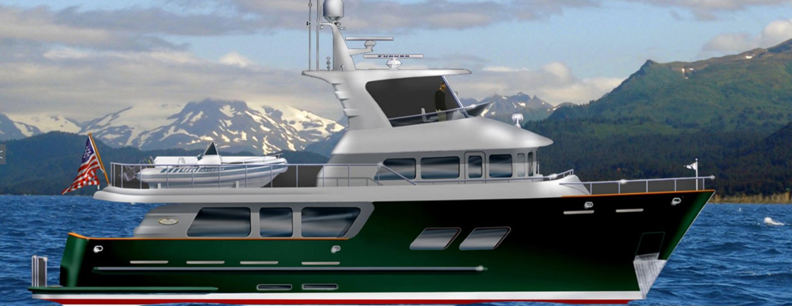 northern marine 70 expedition yacht rendering