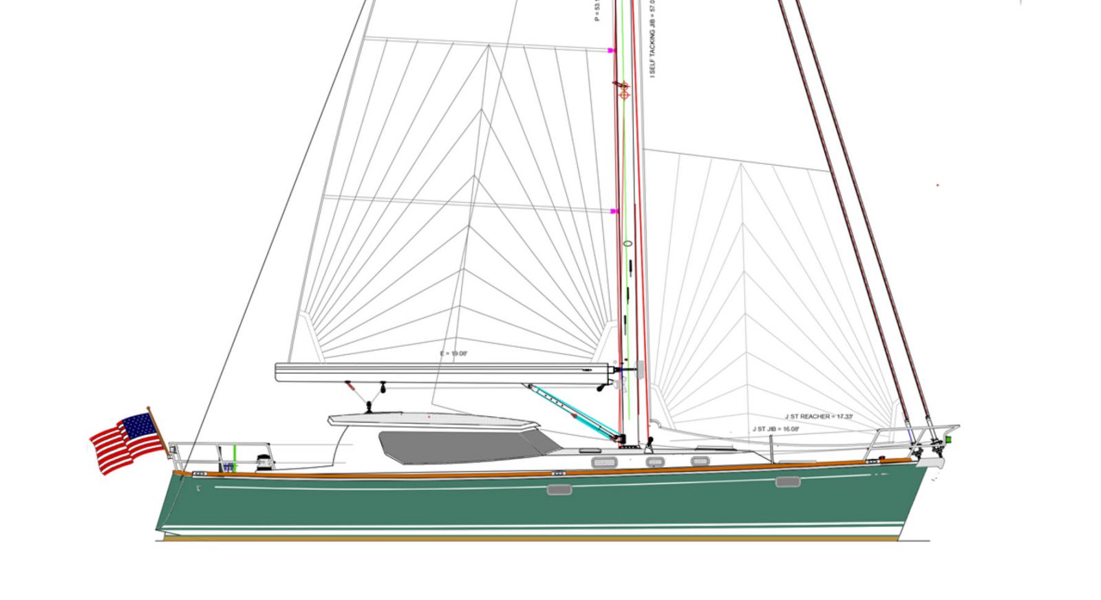 Tartan 455 sailboat