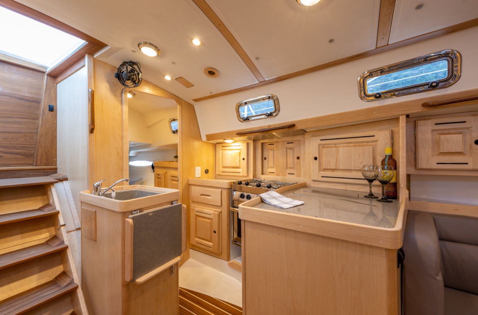 galley with sink